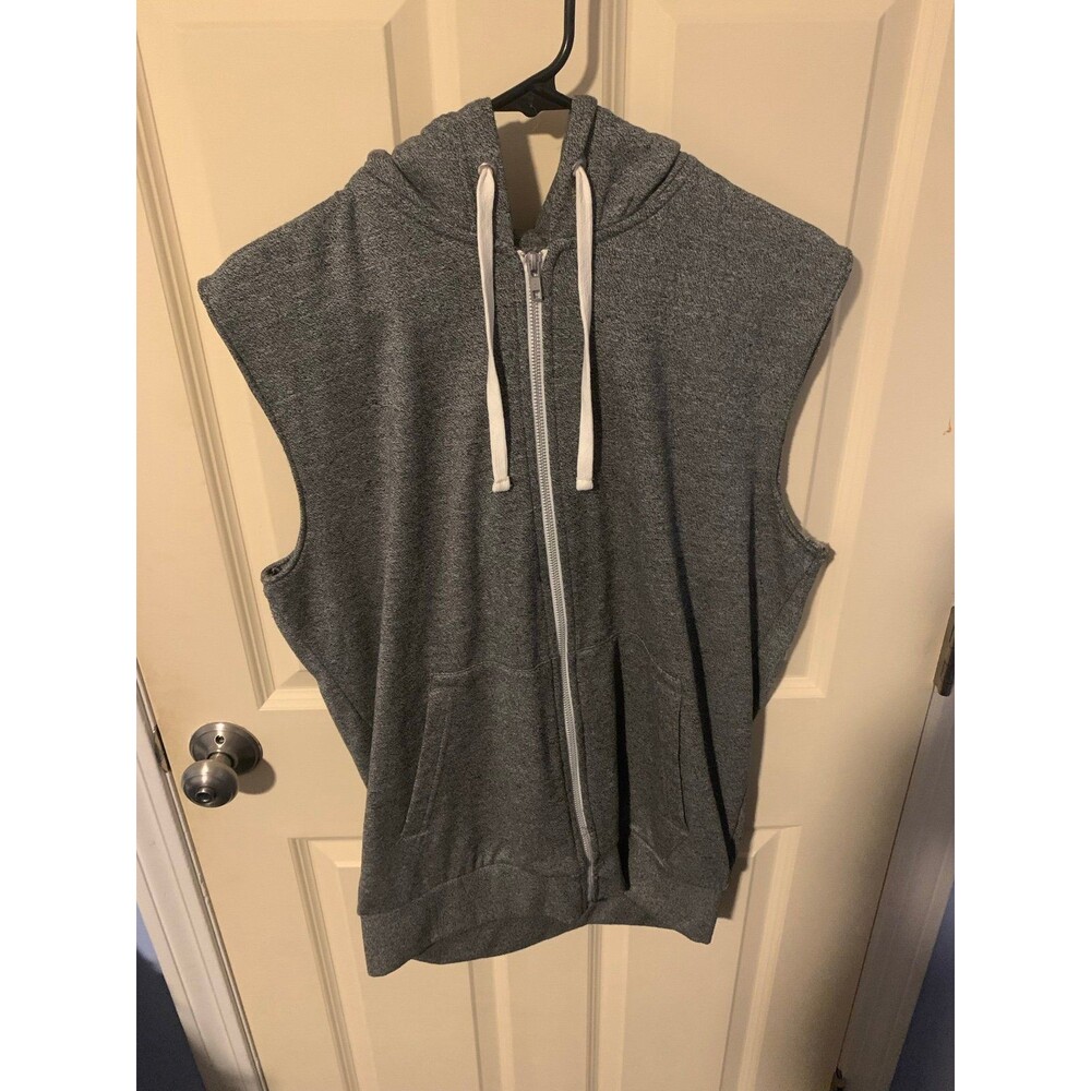 H&M DIVIDED Sleeveless Hoodie Grey Size Large